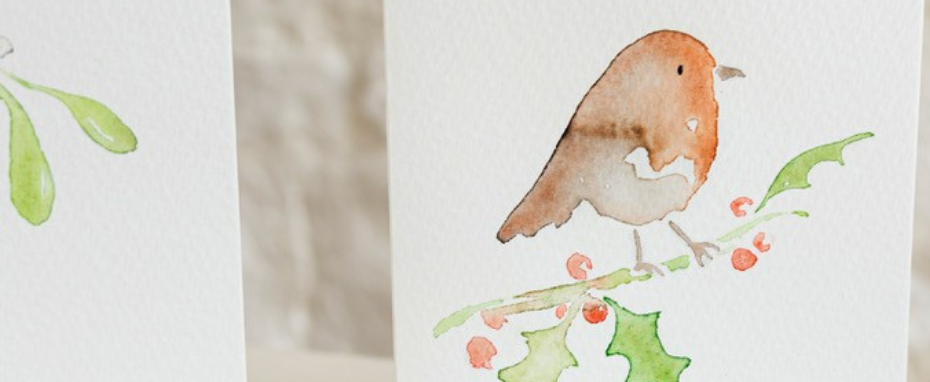 Watercolour Christmas Card Workshop for Beginners with Carla Gebhard