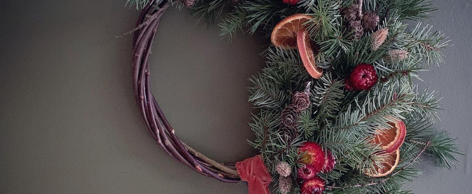 Christmas Wreath Making with Rebecca & Scott from The Pretty Wild Flower Co