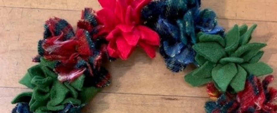 Rag Rug Wreath Workshop with Lorraine and Alison